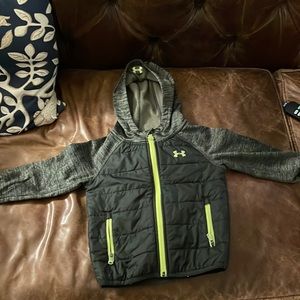Under Armour Cold Gear Black Grey Green 24m Jacket